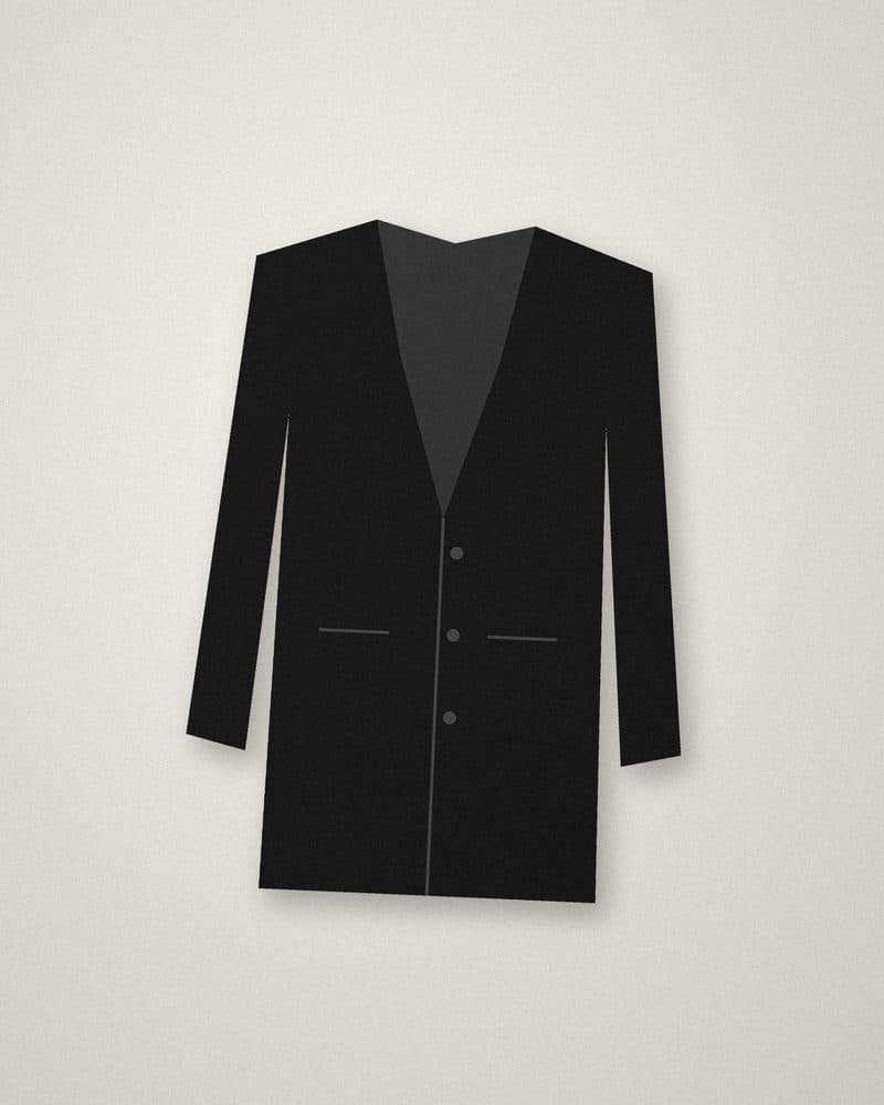 Long black coat