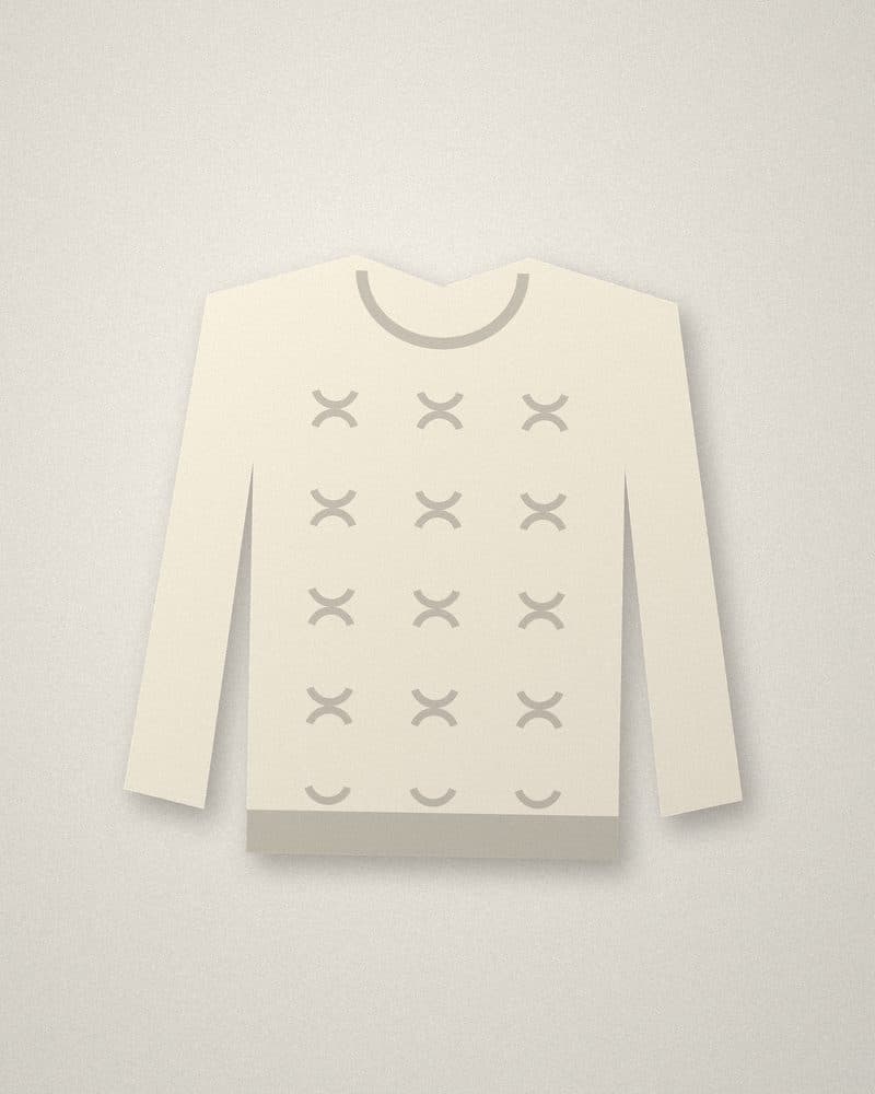 Cable-knit sweater