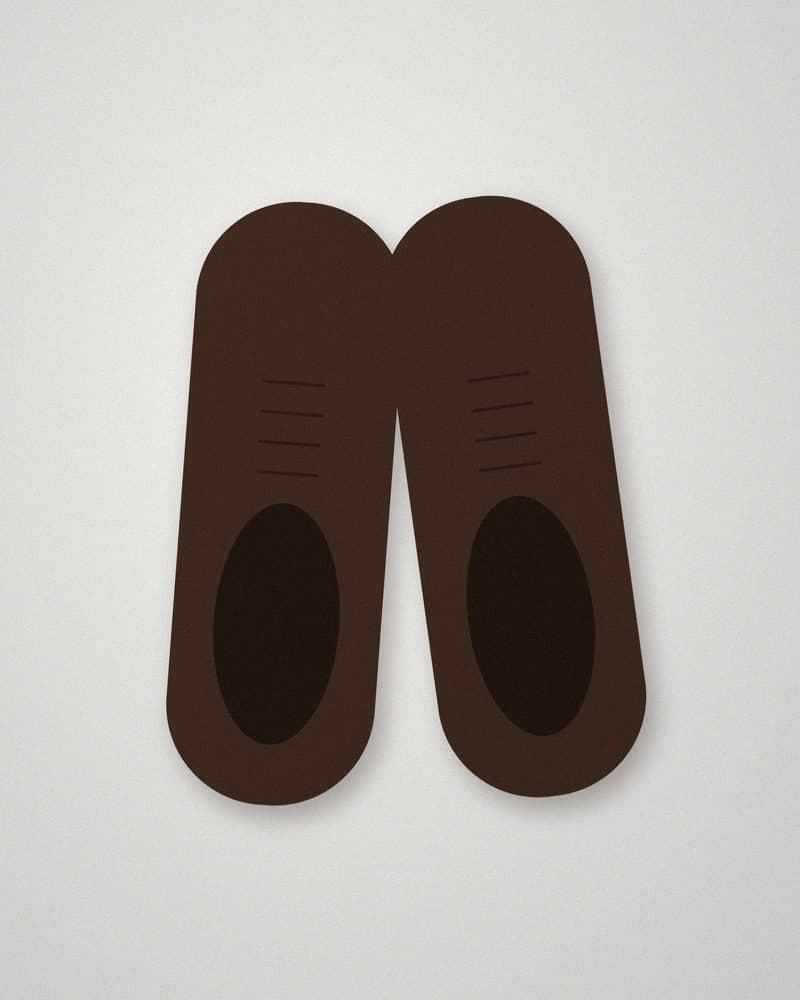 Leather derby shoes