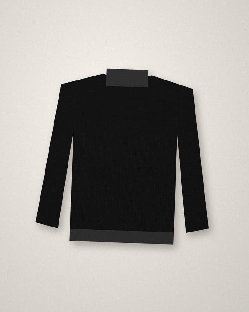 Rib turtleneck