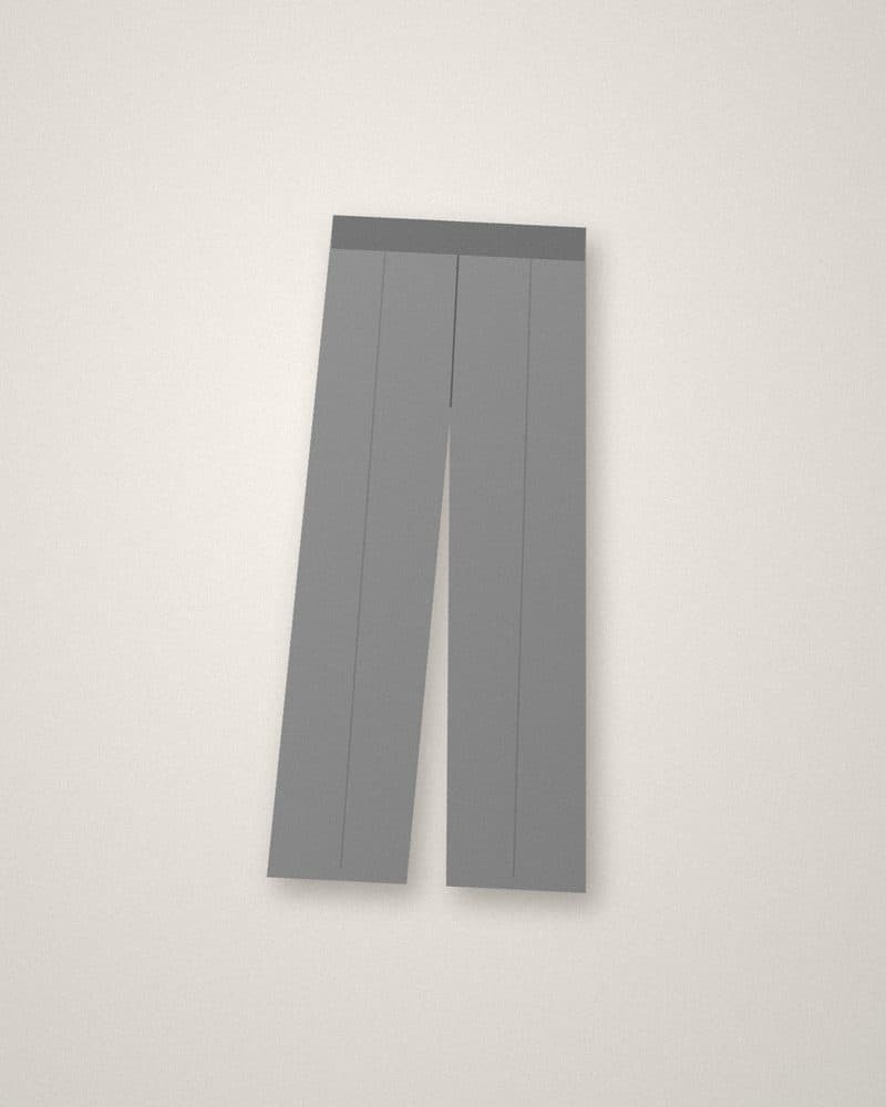 Wide-leg wool-blend trousers