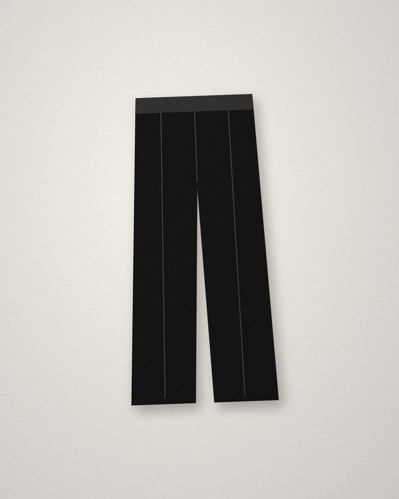 Tailored black trousers