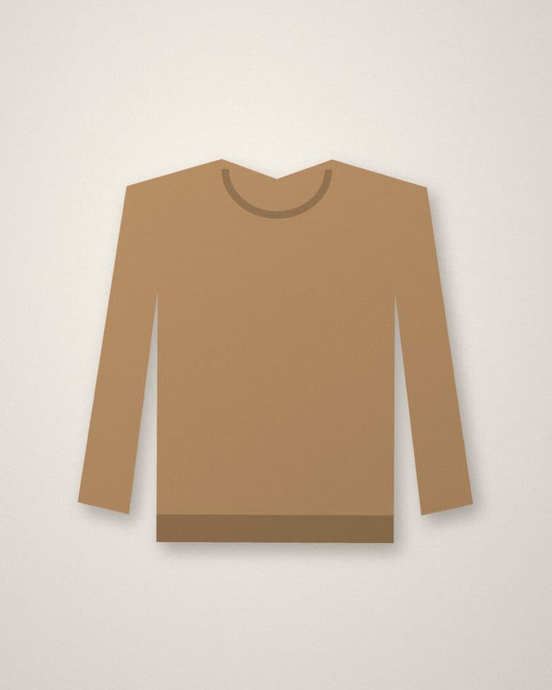 Fine wool-blend crewneck