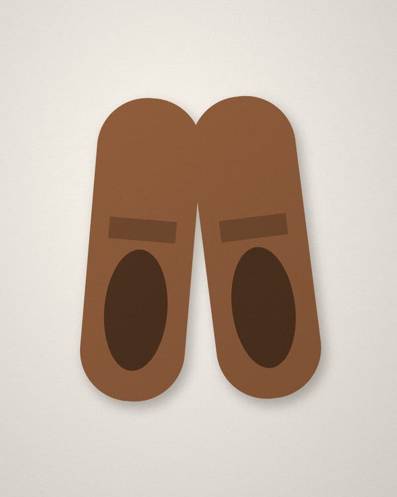 Leather loafers