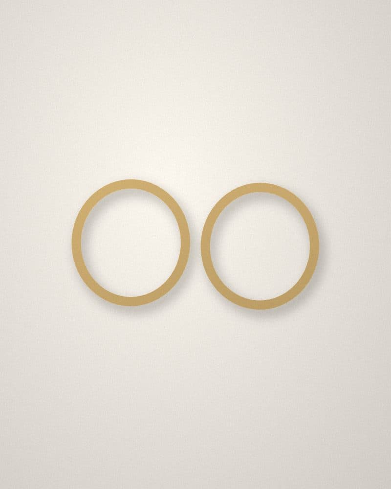 Small gold-tone hoops