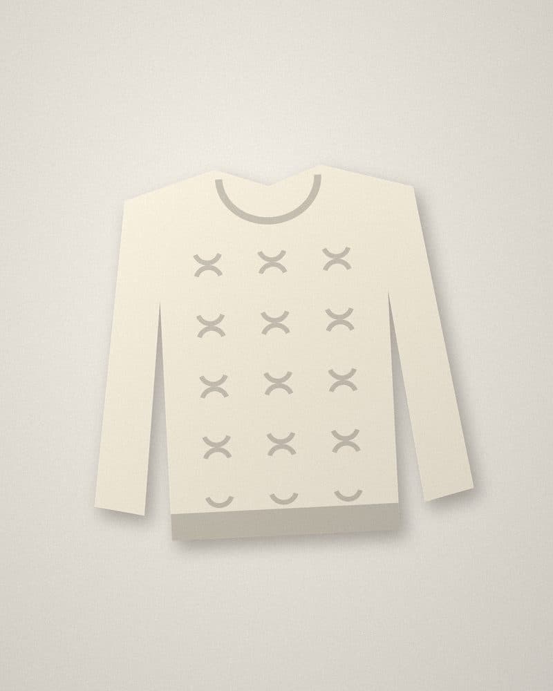 Cable-knit jumper