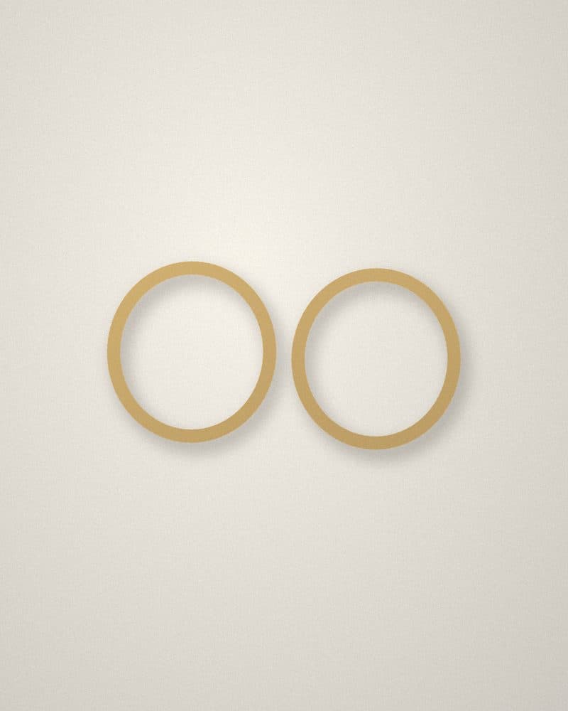 Small gold-tone hoops