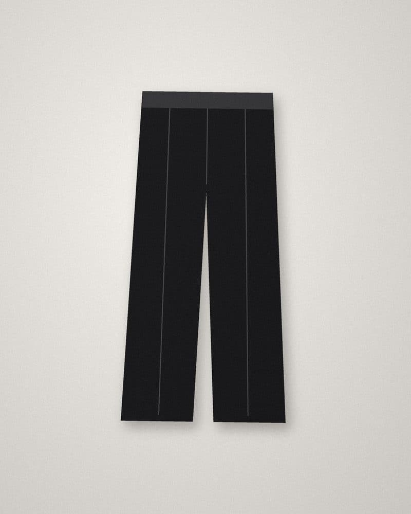 Black straight jeans