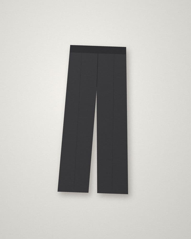 Straight-leg wool-blend trousers